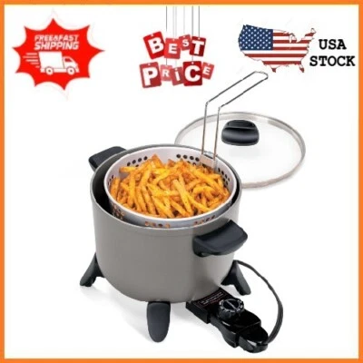 Presto Multi-Cooker Kettle with Non-Stick Function, Electric Deep Fryer - Image 1 of 4