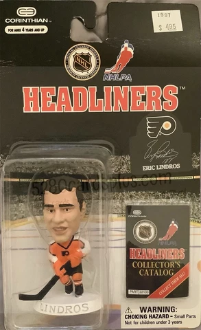 Eric Lindros 1997 NHL Headliners Figure Philadelphia Flyers NIP Unopened Cover