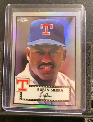 Ruben Sierra  2021 Topps Chrome Platinum - Refractor - Rangers-  #567 - Image 1 of 2