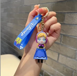 Disney Frozen Anna 3D Rubber Keychain Keyring Bag Car/House Key - Picture 1 of 1