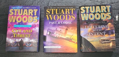 Stuart Woods Lot of 3 Stone Barrington Thriller Hardcovers - Cut and Thrust - Image 1 of 4