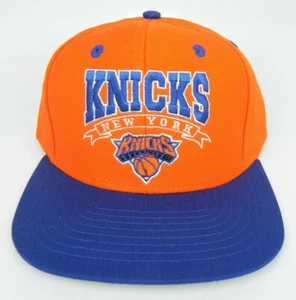NEW YORK KNICKS NBA VINTAGE SNAPBACK FLAT BILL RETRO 2-TONE CAP HAT NEW! BANNER - Picture 1 of 5