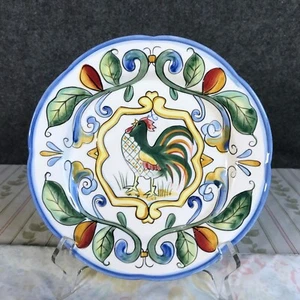 Fitz and Floyd Ricamo Hahn Salatteller Huhn Bauernhaus mediterran Deko - Bild 1 von 10