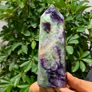 386G Natural colour Fluorite Crystal obelisk crystal wand healing stan - Picture 1 of 14