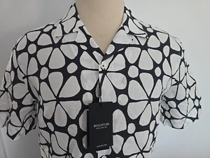 BUGATCHI FINE LINEN BLEND NEW Men's CASUAL SHIRT SIZE M - Picture 1 of 15