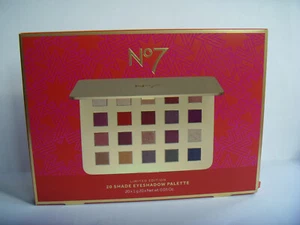 N07 Limited edition 20 shade eyeshadow palette, plain & frosted colours + Mirror - Picture 1 of 5