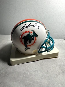 DAN MARINO AUTO AUTOGRAPH SIGNED RIDDELL MIAMI DOLPHINS MINI HELMET BECKETT COA - Picture 1 of 7