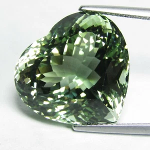 27,65 kt erstaunliche natürliche grüne Amethyst Prasiolith Herzform "Ref VDO" - Bild 1 von 7