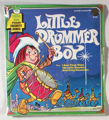 Peter Pan Records - Little Drummer Boy (1972) [SEALED] Vinyl 7" • Christmas Foto 1 de 2