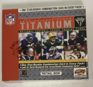 2002 Pacific Titanium Football Factory Sealed Retail Box 24 Pack - Picture 1 of 5