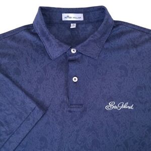 Peter Millar Mens Sea Island Golf Polo Shirt Size M Skulls