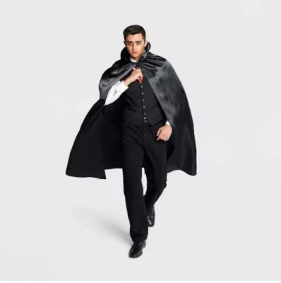 Adult Vampire Cape Black Halloween Costume Hyde and Eek Boutique New - Image 1 of 4