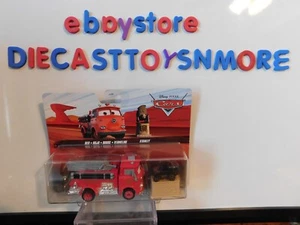 DISNEY PIXAR CARS RED FIRE TRUCK STANLEY 2 PACK 2024 - Picture 1 of 3