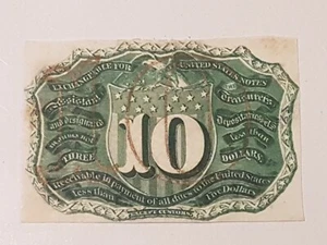 ➡➡1863 Fr.1244 sp SPECIMEN PROOF 10 TEN Cents SECOND ISSUE REVERSE NM - Picture 1 of 6