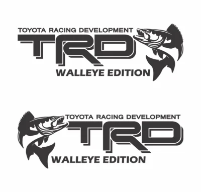 TRD Walleye Edition Sticker Decals for Tacoma Tundra Truck Off Road Sport Vinyl - Image 1 of 2
