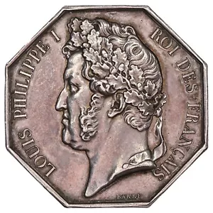 France - jeton - Louis-Philippe - Chambre de commerce de Marseille - argent - Imagen 1 de 3