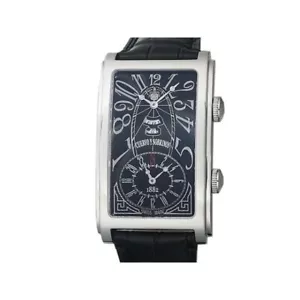 Cuervo y Sobrinos Prominente Doppelt Zeit Tag Datum 1124.1ANG Automatik Herren - Picture 1 of 10