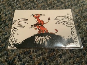 THE LION KING SERIES 2 STORY SKETCH CARD T9 1994 SKYBOX - Picture 1 of 2