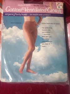 Collant vintage Airgenic cotone ventilato taglia 1 marrone chiaro nudo con modello - Foto 1 di 2