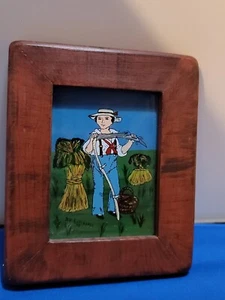 Primitive Reverse Painting By David Gottshall - Picture 1 of 12