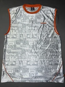 Protege Basketball Jersey Men’s L Orange Gray All Over Print -3324 - Picture 1 of 14