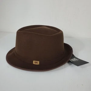 Frye Cappuccino Brown Stingy Brim One Size Men Fedora Hat NWT OSFM - Picture 1 of 9