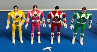 RARO 1993 Juego De Colección De 4 Cabezas Abatibles Mighty Morphin Power Rangers Difícil De Encontrar Foto 1 de 4