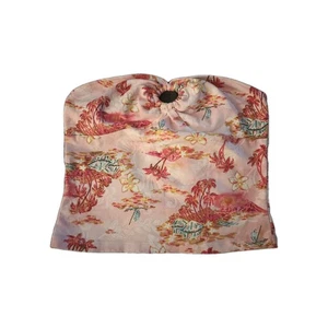 Top tubo vintage Rue21 rosa estampado hawaiano talla mediana Y2K años 2000 playa verano  - Imagen 1 de 5