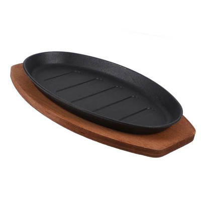  Piastra Bistecchiera Griglia Padella Per Bistecche Piatto Di Bistecca - Immagine 1 di 4