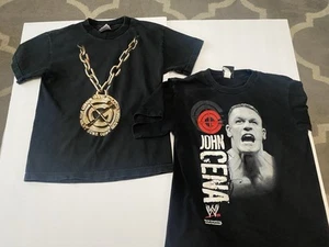 Vintage Y2K WWE T Shirt Lot Of 5 Youth John Cena Smack Down - Picture 1 of 12