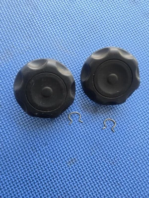 Par de perillas de ajuste lumbar asiento buzo delantero Acura Integra 94-01 negro Foto 1 de 4