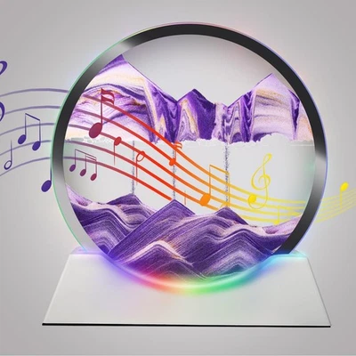 Decoración de movimiento líquido móvil, altavoz Bluetooth lámpara de noche regulable multicolor... Foto 1 de 4