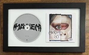 FRAMED SIGNED Lady Gaga Mayhem AUTOGRAPHED HEART Photo Art Card & CD PSA DNA COA - Picture 1 of 4