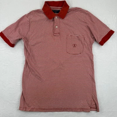 Polo Valentino Jeans Rojo Rayas Manga Corta Cuello Hecho en Italia M LEER Foto 1 de 4
