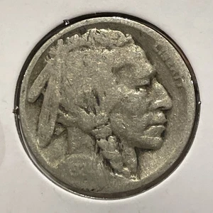 1924-D 5C Buffalo Nickel F5371 - Picture 1 of 2