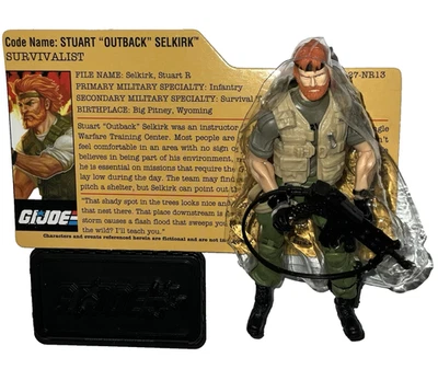 GI Joe STUART OUTBACK SELKIRK 3.75" Figure v7 25th Assault on Cobra Island - Image 1 of 4