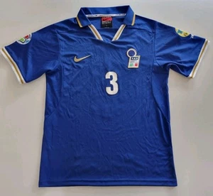 Euro 1996 #3 Maldini Italy Italia jersey shirt football soccer Large Nike - Picture 1 of 11
