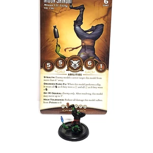 MOON SHINOBI (COST6) BAYOU FACTION MALIFAUX PAINTED W/CARD - Picture 1 of 7