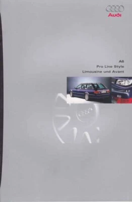 Catalogue Brochure Audi A6 / Avant Pro Line Style 08/1996 Allemagne Deutschland - Photo 1/2