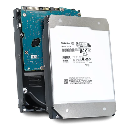 Toshiba MG09 MG09SCP18TA HDEPYA0SMB51 18TB 7.2K RPM SAS 12Gb/s 4Kn SED 3.5" HDD - Image 1 of 4