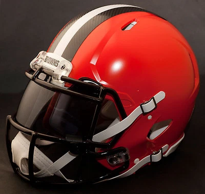 ***PERSONALIZADO*** CLEVELAND BROWNS NFL Riddell Revolution VELOCIDAD Casco de fútbol americano Foto 1 de 4