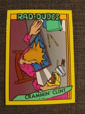 1990 RAD-DUDES Crammin' Clint Pacific Trading Cards #34
