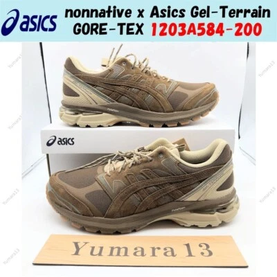 no nativo × Asics Gel-Terrain GORE-TEX Brown Storm 1203A584-200 talla para ho... - Imagen 1 de 4