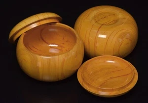 Go Bowls size37 made of Hon-Kaya wood (Torreya nucifera wood) Go game from Japan - Picture 1 of 2