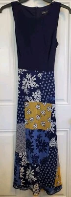 Maxi Vestido JESSICA HOWARD Para Mujer Azul Floral Forrado Sin Mangas 8 Pequeño Foto 1 de 3