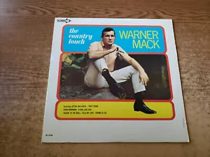 HAND SIGNED WARNER MACK 1960s VG++ COVER ONLY COUNTRY TOUCH NO LP RECORD! - Picture 1 of 4