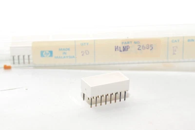 4x LED-Anzeige v. HP Typ HLMP-2685, 2 V / 30 mA / 634 nm, Red LED Light Bar, NOS - Bild 1 von 4