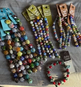Bead Gallery Color Gallery Lot Of Faceted Glass Beads jewelry making supplies - Picture 1 of 5