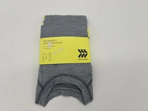 All In Motion 2-Piece Mid Weight Youth Thermal Set-NWT-gray Sz S 6/7 - Picture 1 of 2