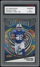 JONATHAN TAYLOR 2021 PANINI INSTANT SUPERNOVA FOOTBALL 1ST GRADED 10 COLTS CARD